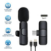 K9 Dual Wireless Lavalier Microphone | Plug & Play Mic for USB Type-C & iPhone | Clip-On Mic for YouTube, Vlogging & Interviews